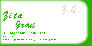 zita grau business card